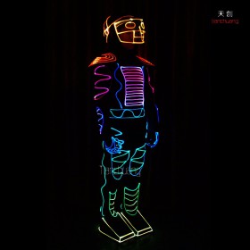 Light up dance led costume programmable